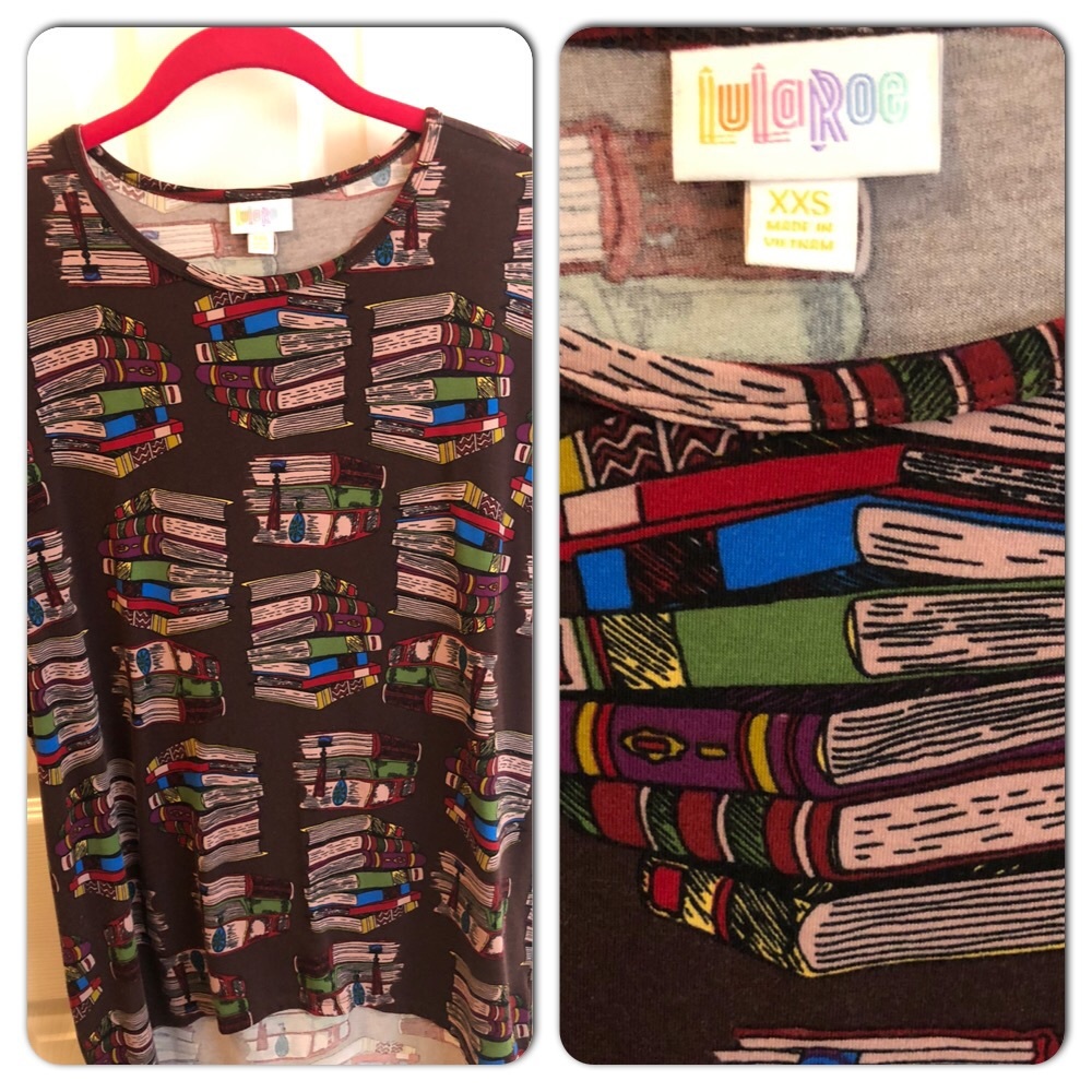 Unique Book shirt by LuLaRoe